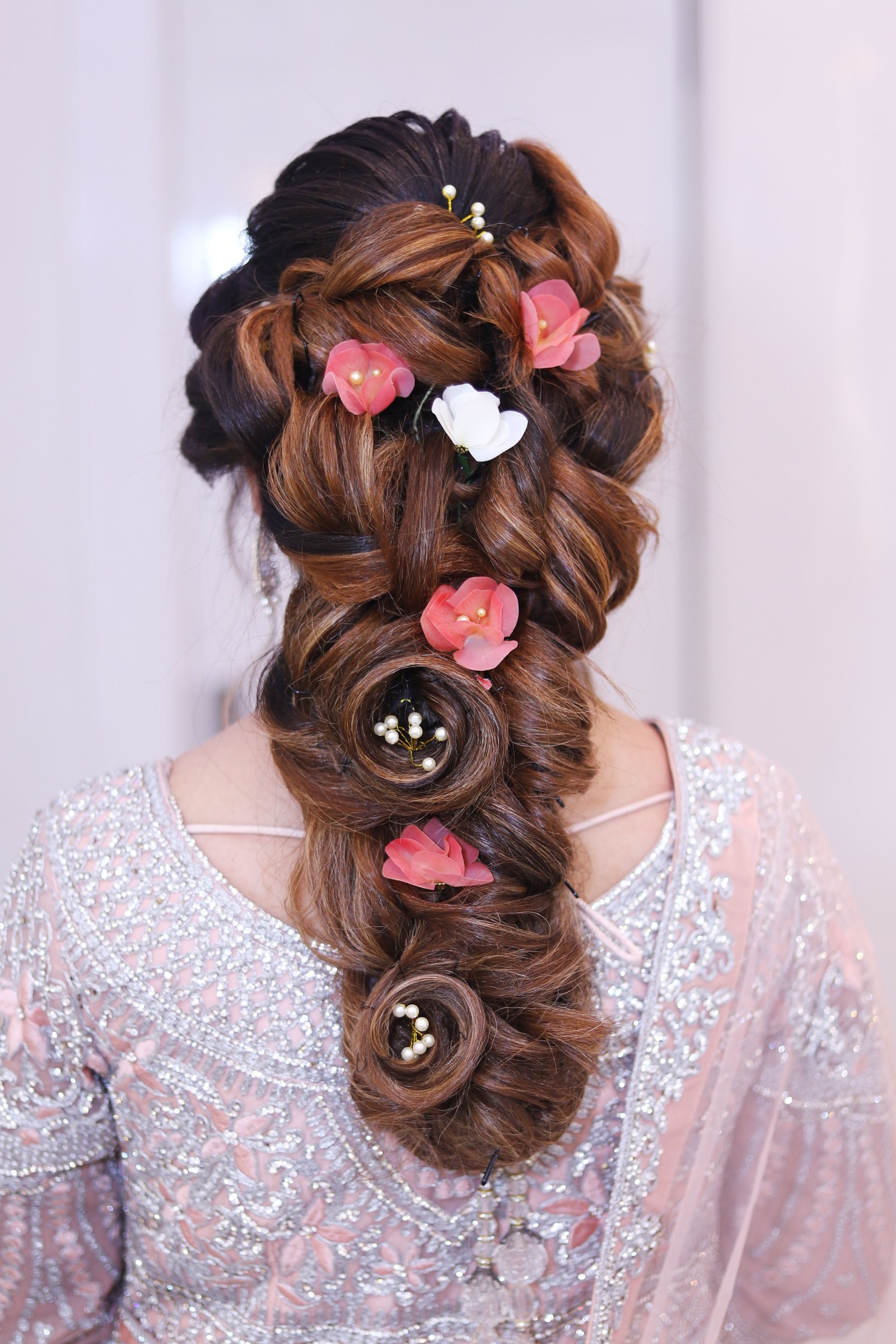Romantic bridal half-up